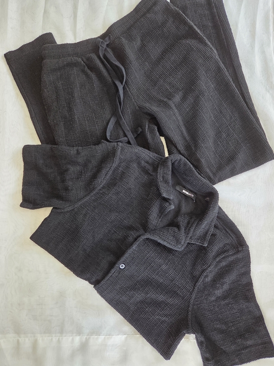 Fashion Nova Other - Cozy Black Knit Lounge Set